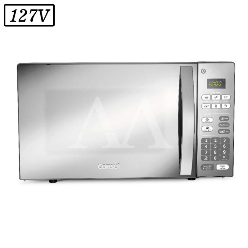 FORNO MICROONDAS CONSUL CM020BF 20L 127V CINZA ESPELHADO